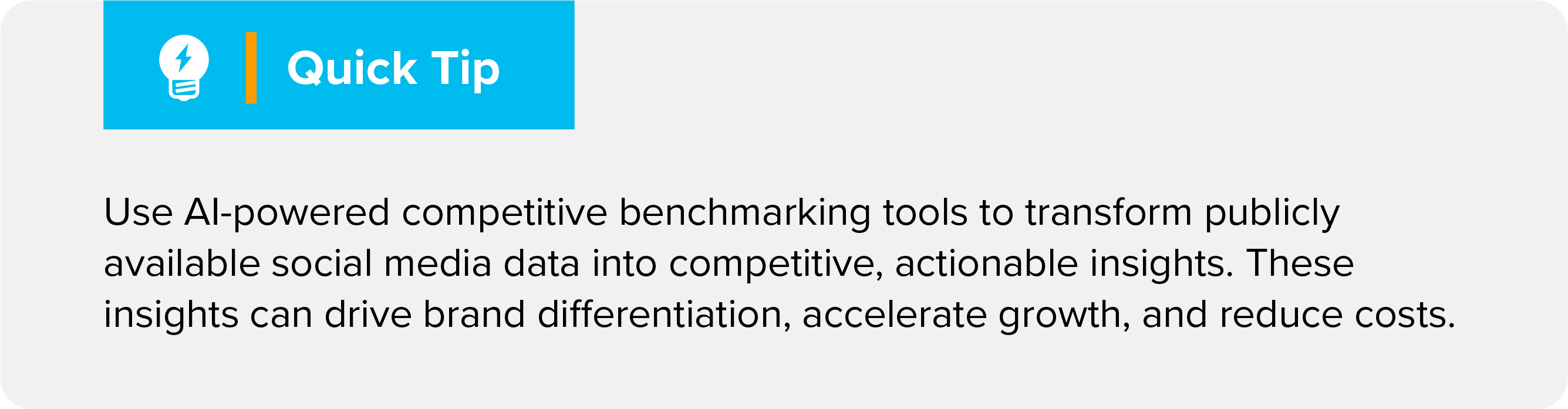 AI-powered competitive benchmarking can provide differentiation, accelerate growth, and reduce costs.