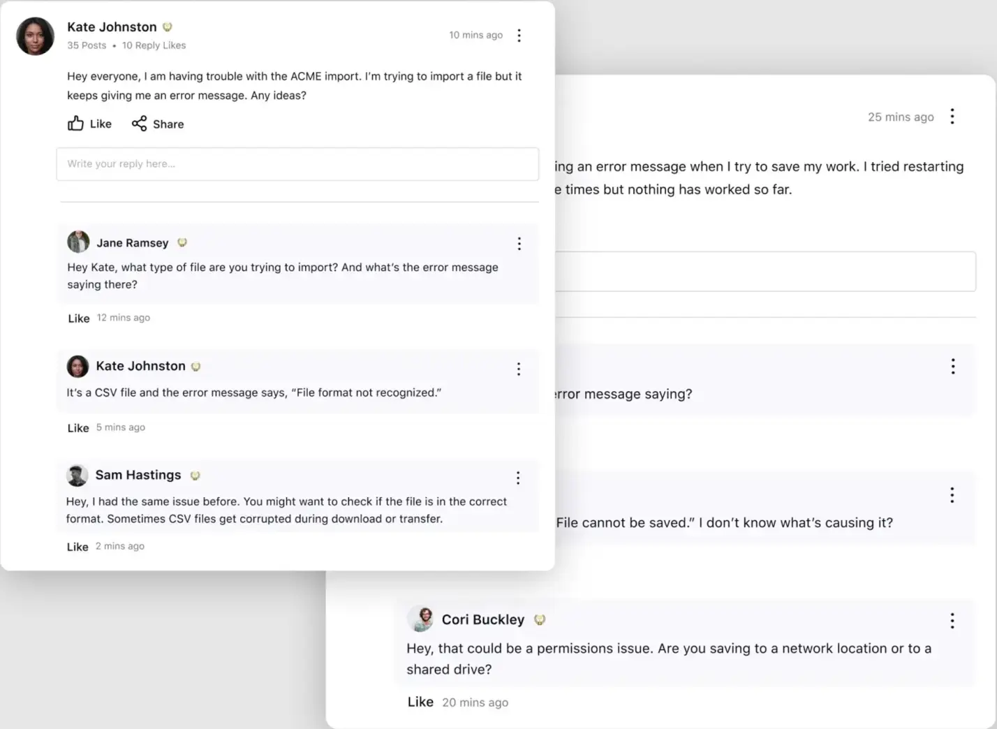 Sprinklr's Community Forum software.