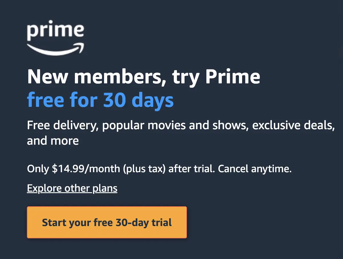 Amazon Prime Membership