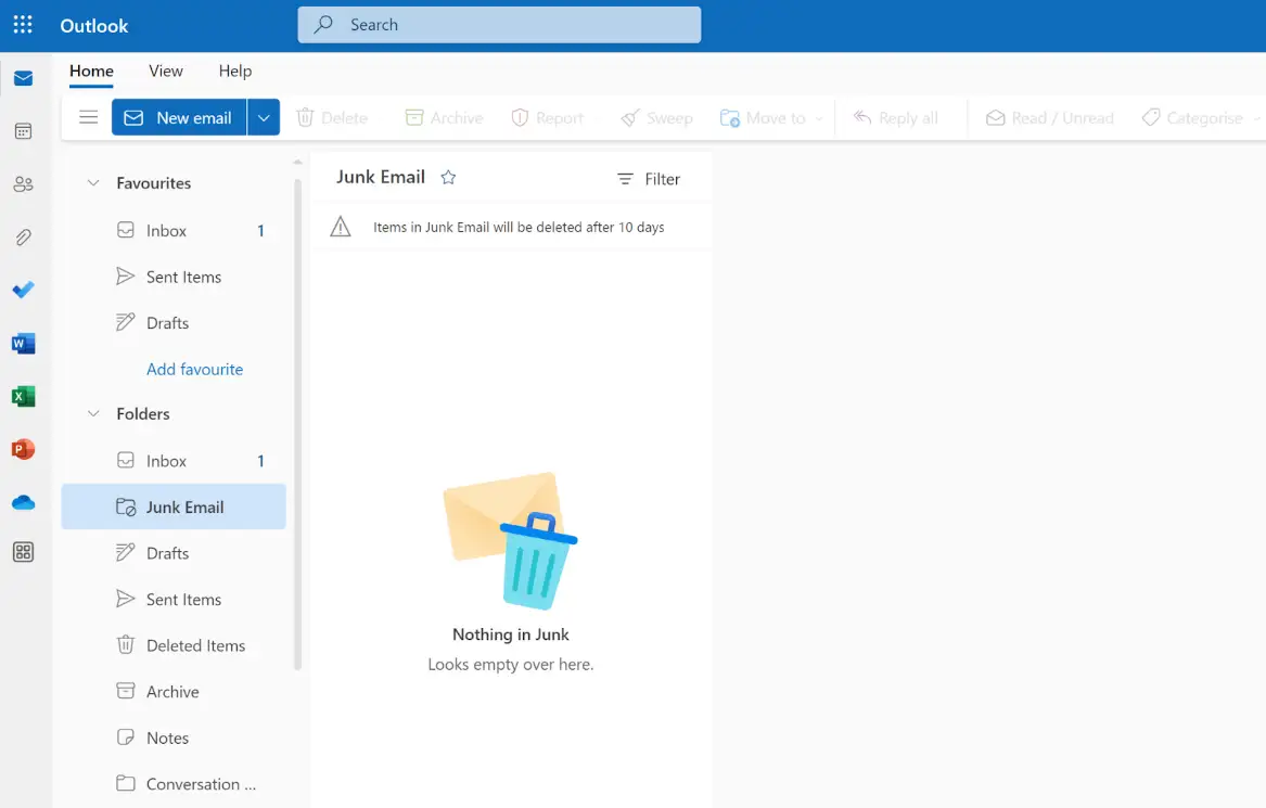 Microsoft outlook email management