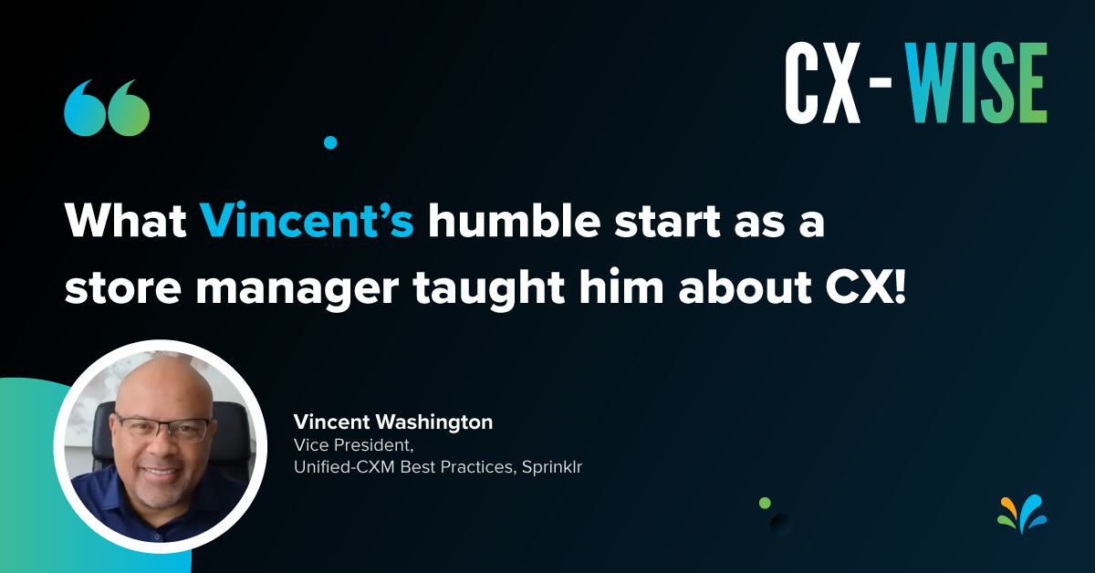 From good enough to great CX: Vincent Washington has the fine blueprint
