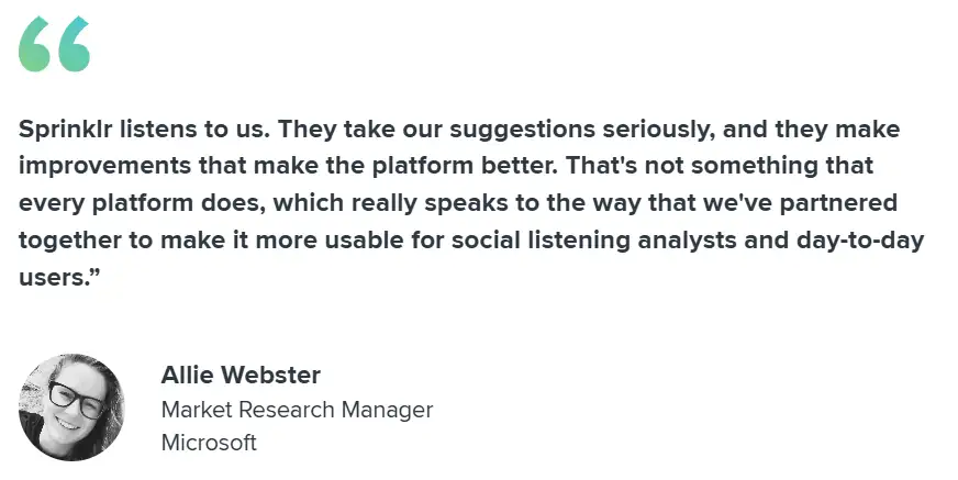 Microsoft’s manager shares experience about working with Sprinklr 