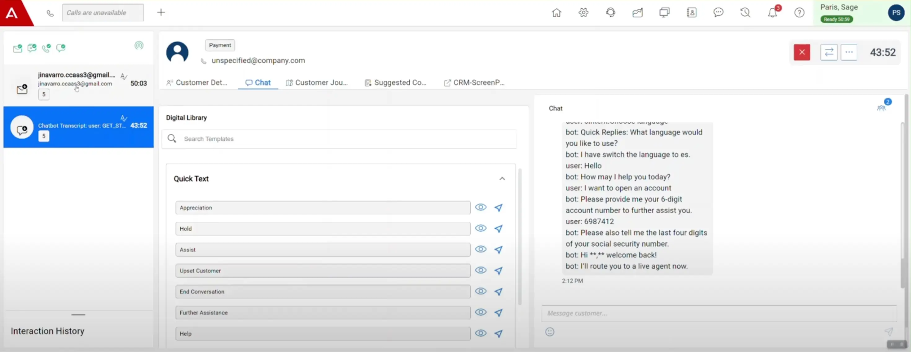 Avaya Infinity for call center management
