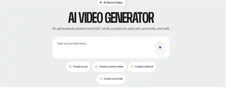 Veed.io video editing dashboard for AI-generated transcript, with emotion labels and keyword-based clip suggestions for faster editing.