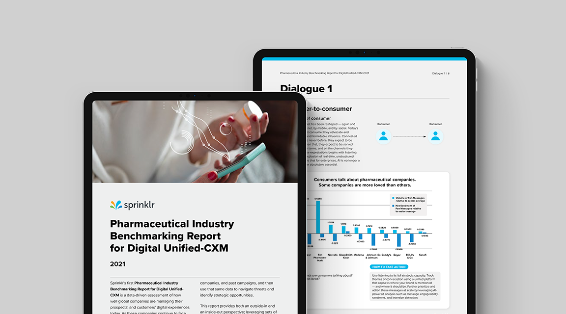 Pharmaceutical Industry Benchmarking Report for Digital Unified-CXM