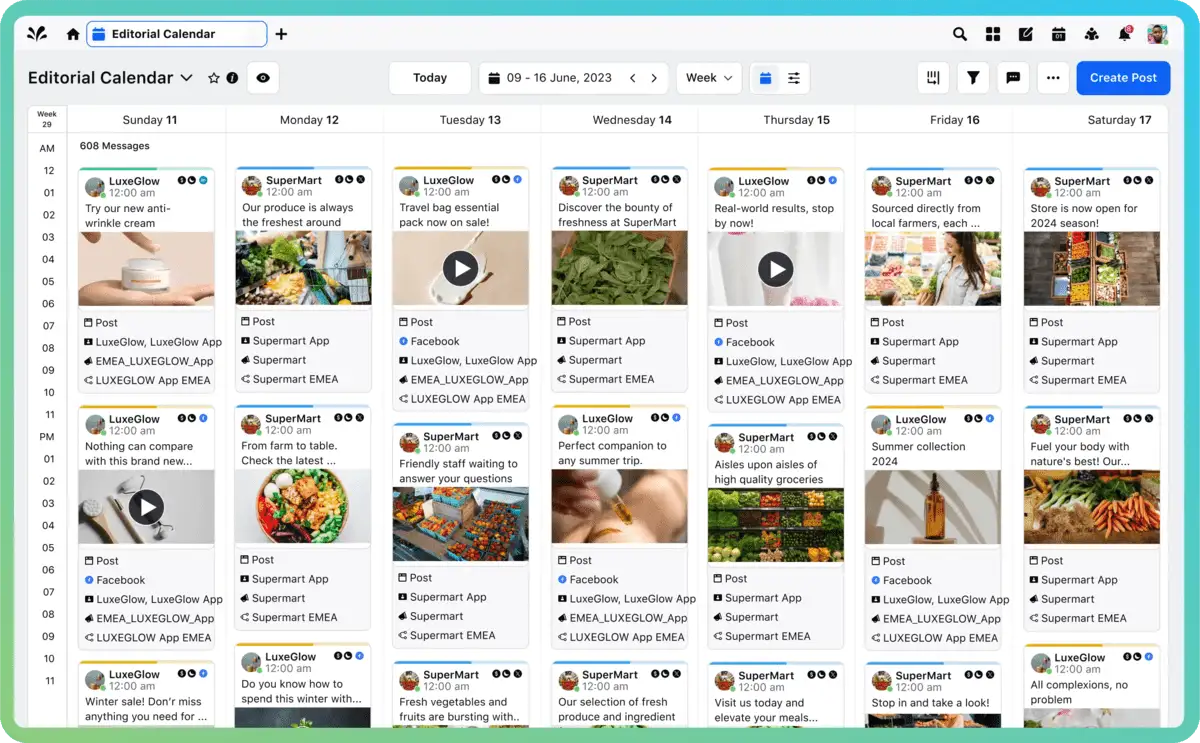 Sprinklr-s Content Calendar