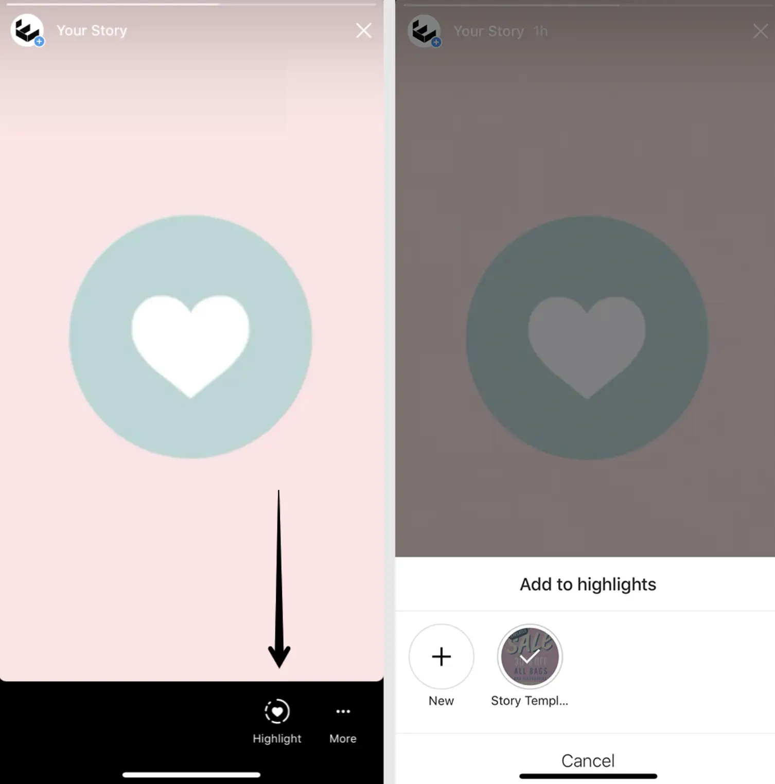 Highlight a Story on Instagram