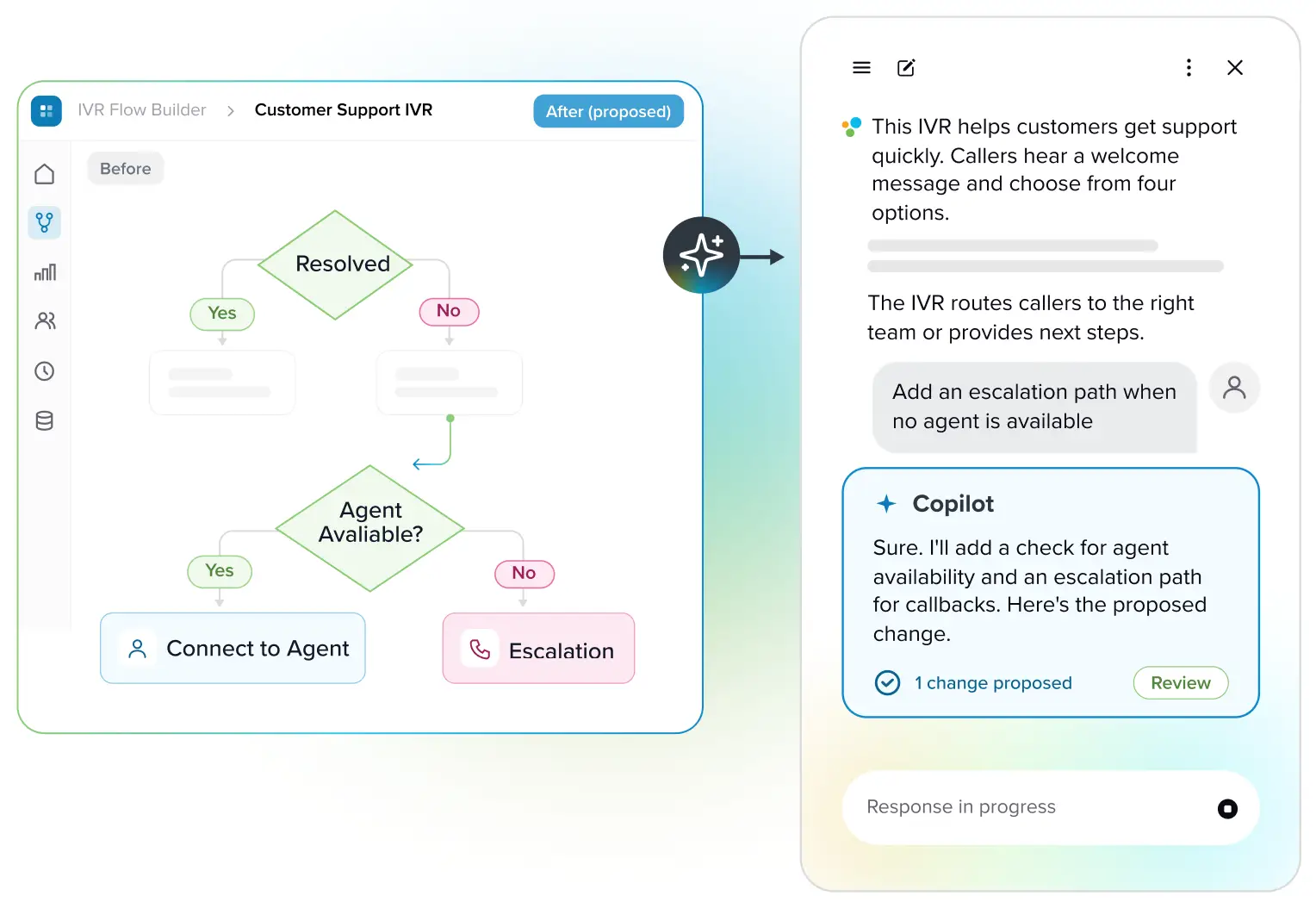Understand and edit IVRs with Copilot