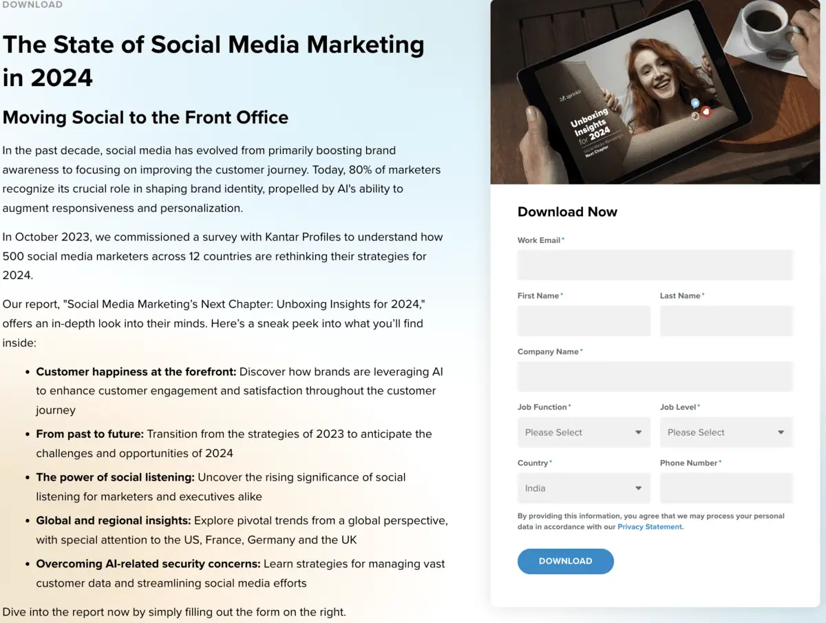 Sprinklr-s Resource space for sign up and download