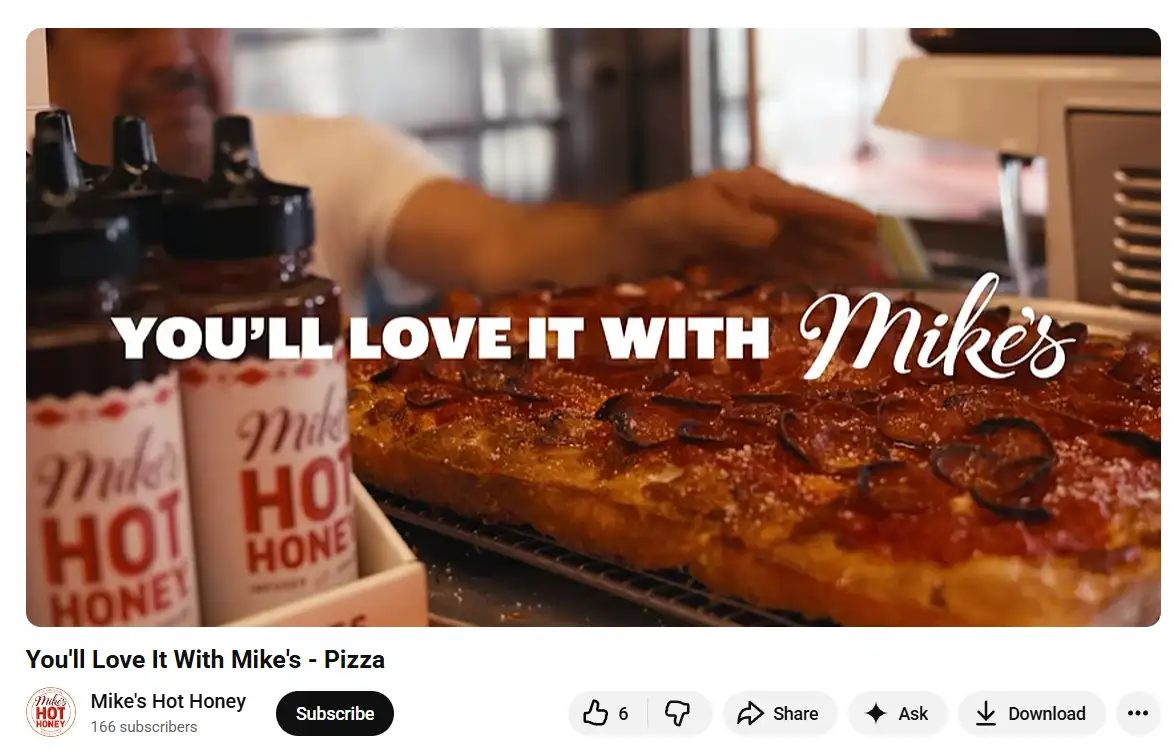 Mike’s Hot Honey’s, You’ll Love It with Mike’s video on YouTube