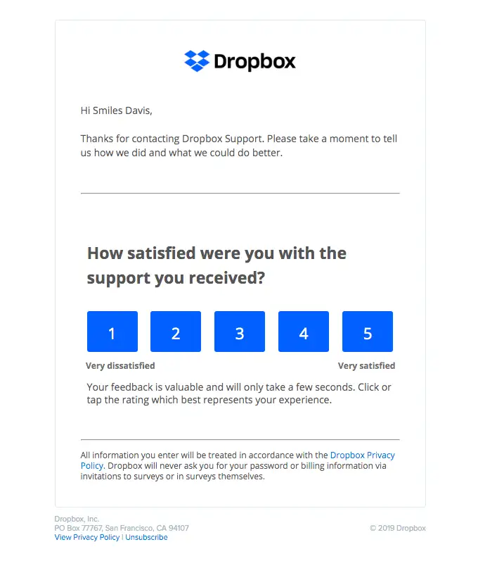 Automated emails from Dropbox streamline communication, ensuring timely and relevant engagement. 