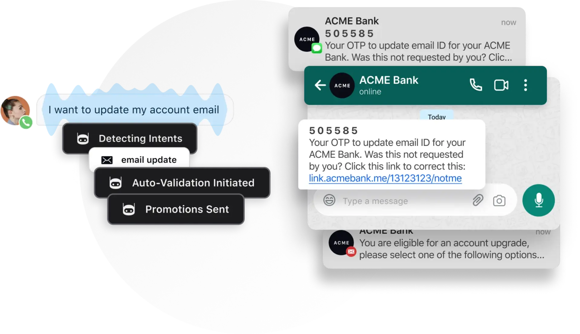 Intent detection with Sprinklr AI