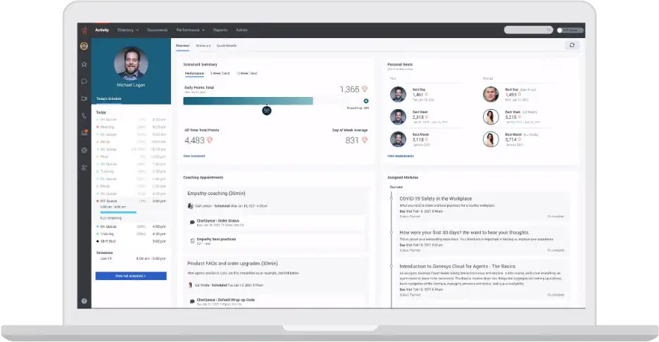 Genesys Cloud CX interface