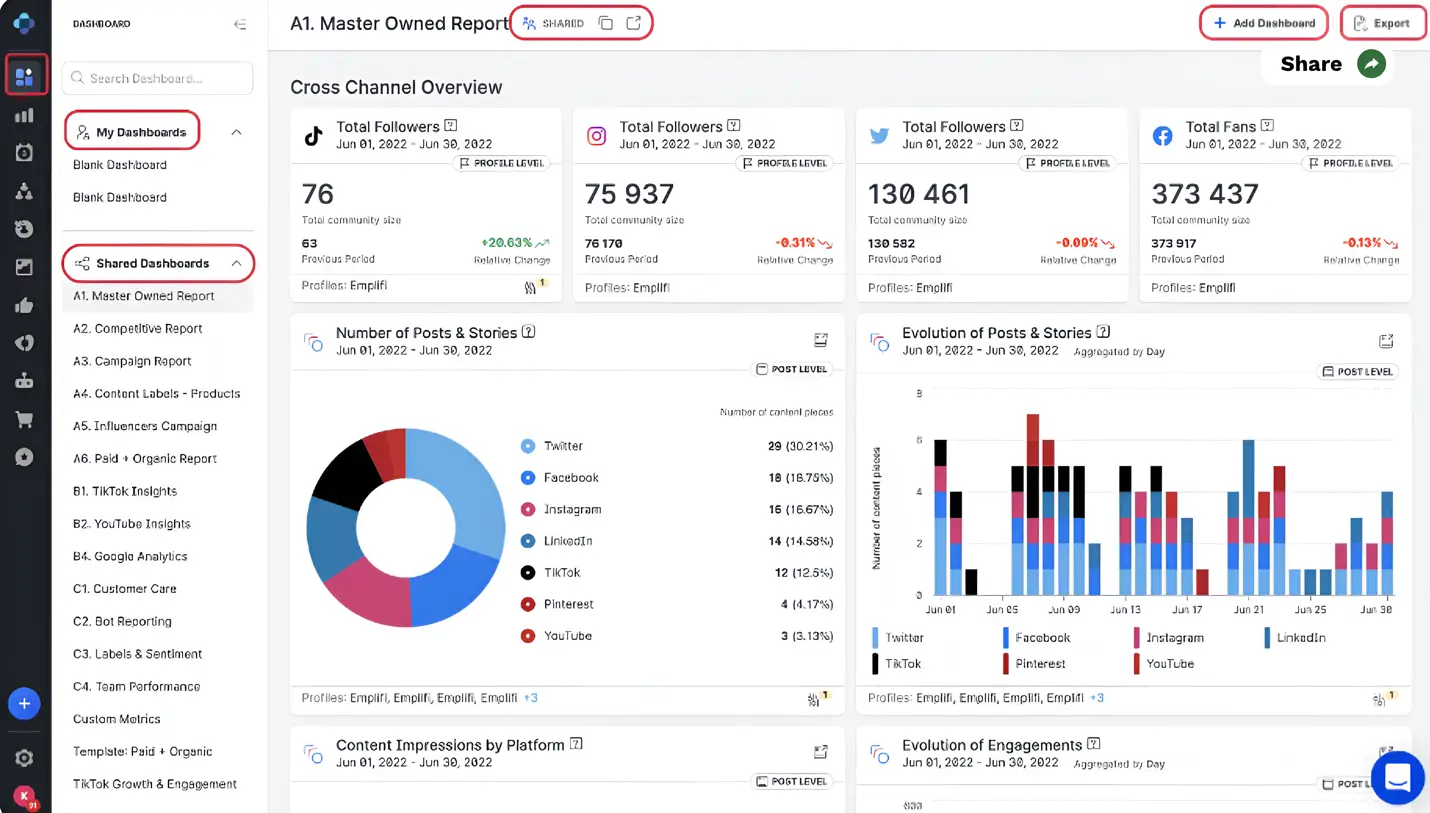 Emplifi's social media management capabilities.