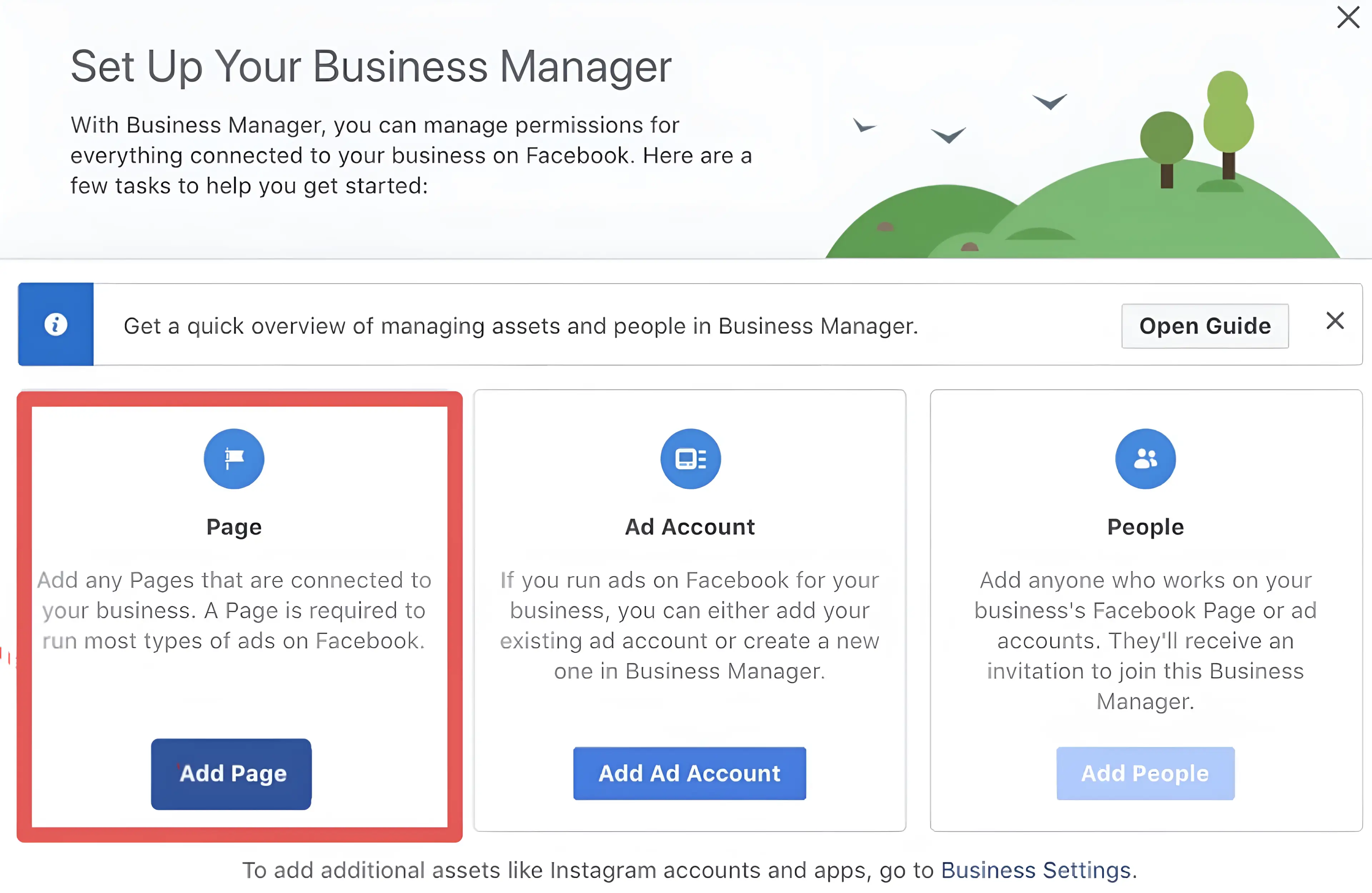 Facebook Business Manager setup