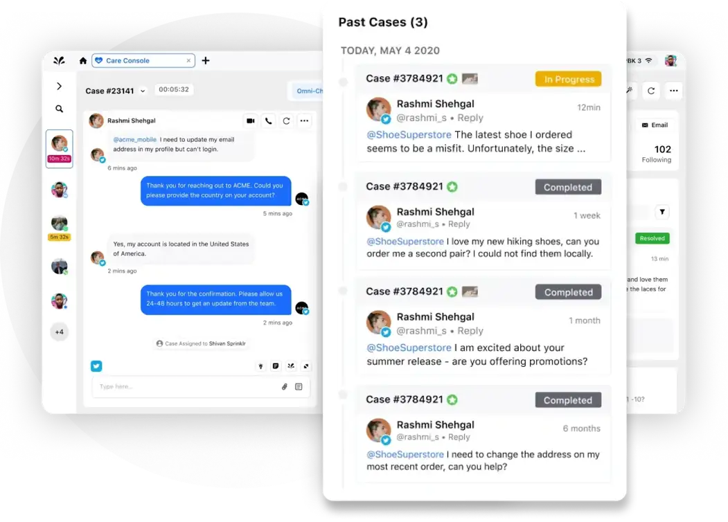 Sprinklr’s AI Agent Assist Software assists agents during live calls and conversations