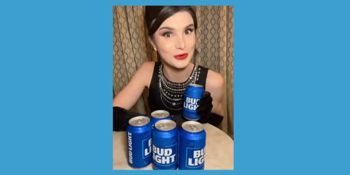 Screenshot of creator Dylan Mulvaney’s video promoting Bud Light’s March Madness campaign. 
