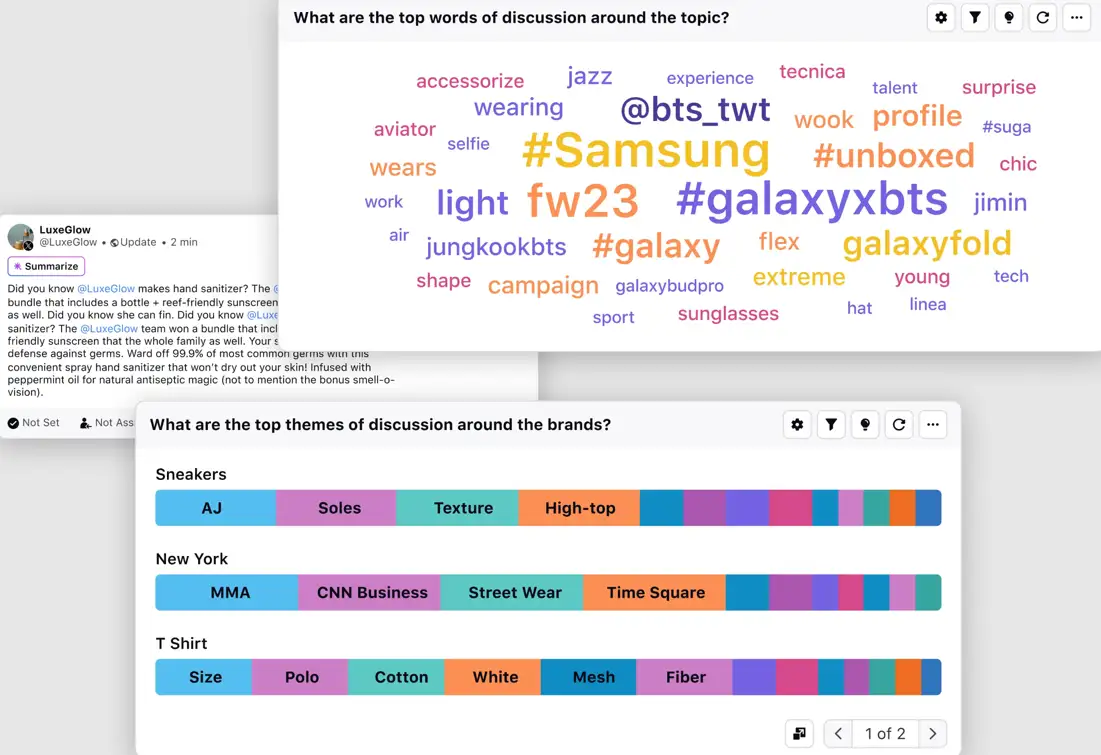 Sprinklr's social listening capabilities to capture customer conversations in real-time.