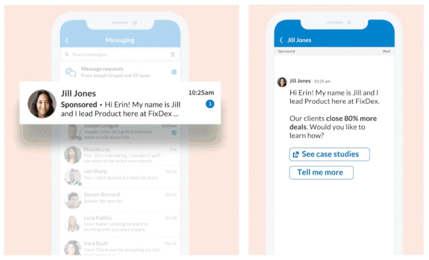 An image showing how LinkedIn conversation ads ensure real-time engagement