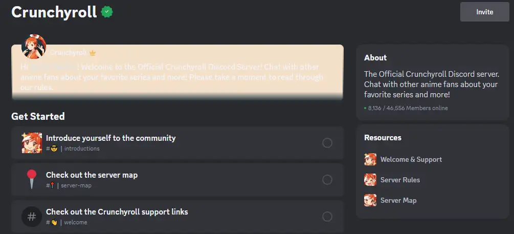 Crunchyroll-s Discord server