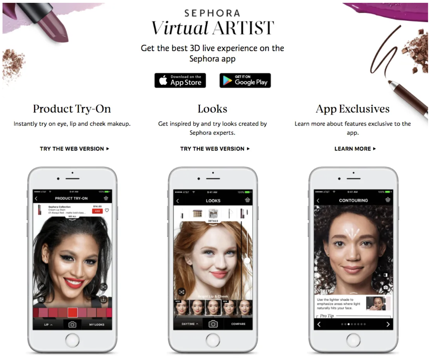 Sephora Virtual Assist powered by Conversational AI