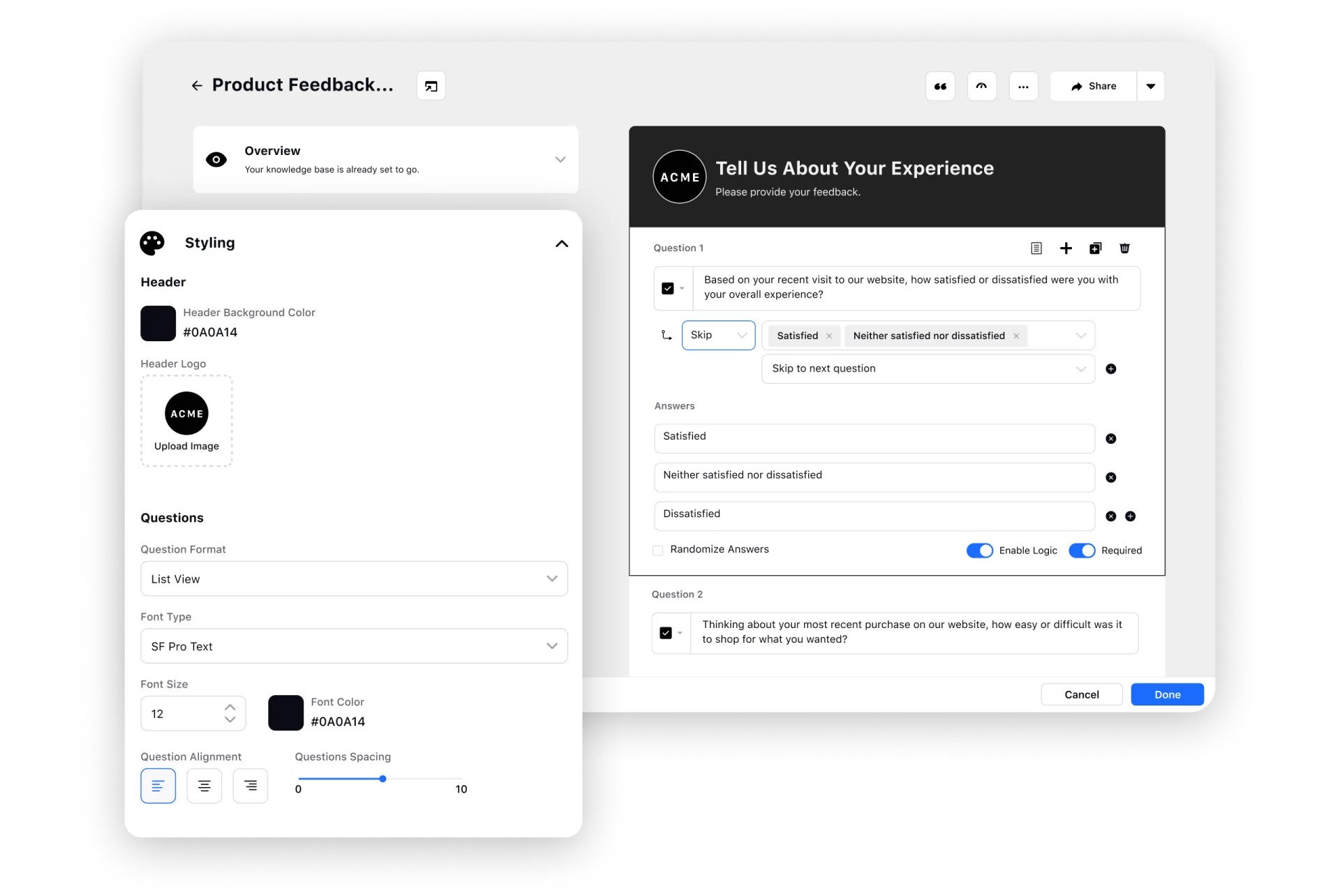 Creating a customer effort score survey on Sprinklr