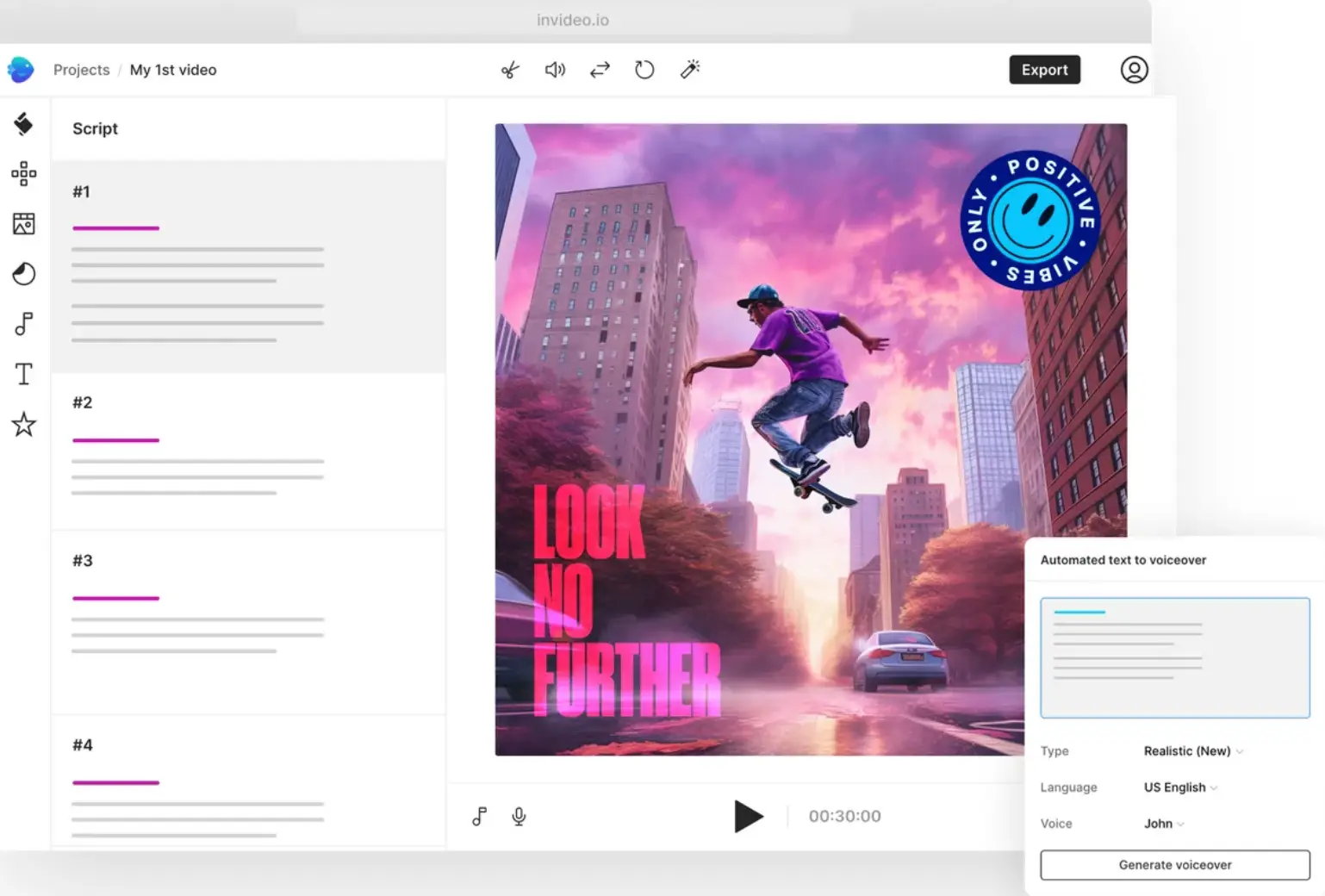 InVideo AI for video generation.