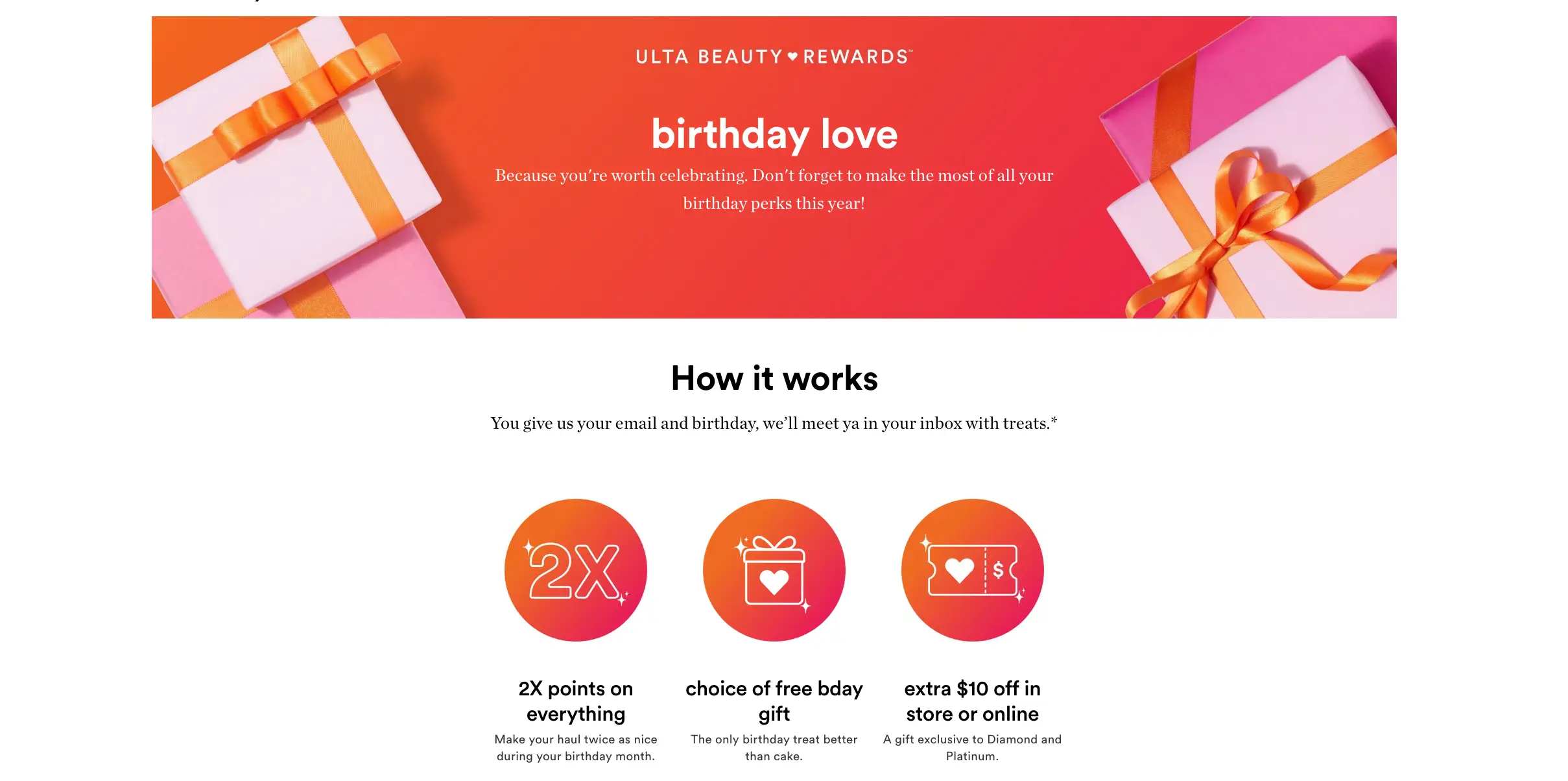 Beauty brand Ulta appreciates customers on their birthdays