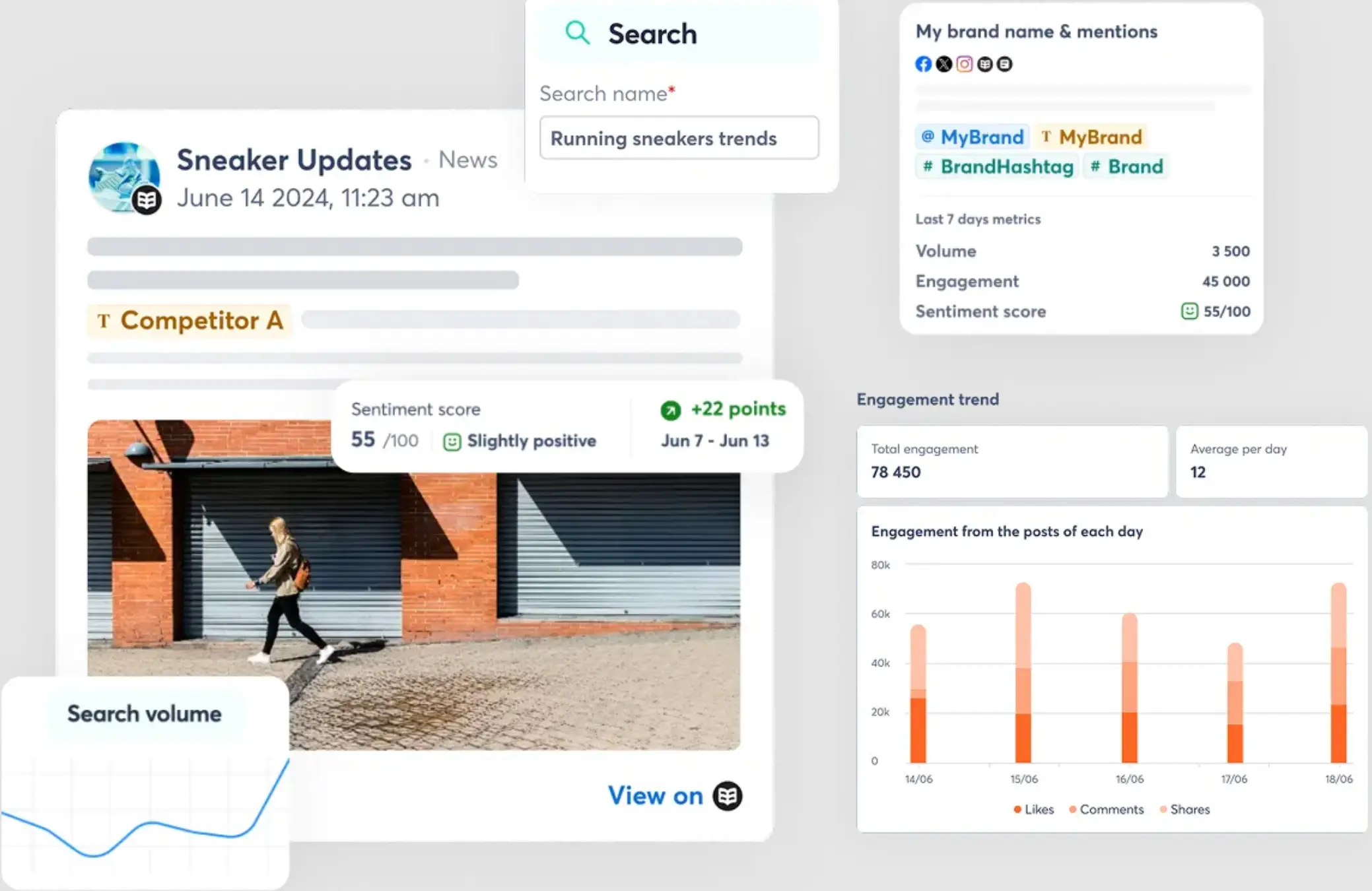 Agorapulse social media monitoring capabilities.