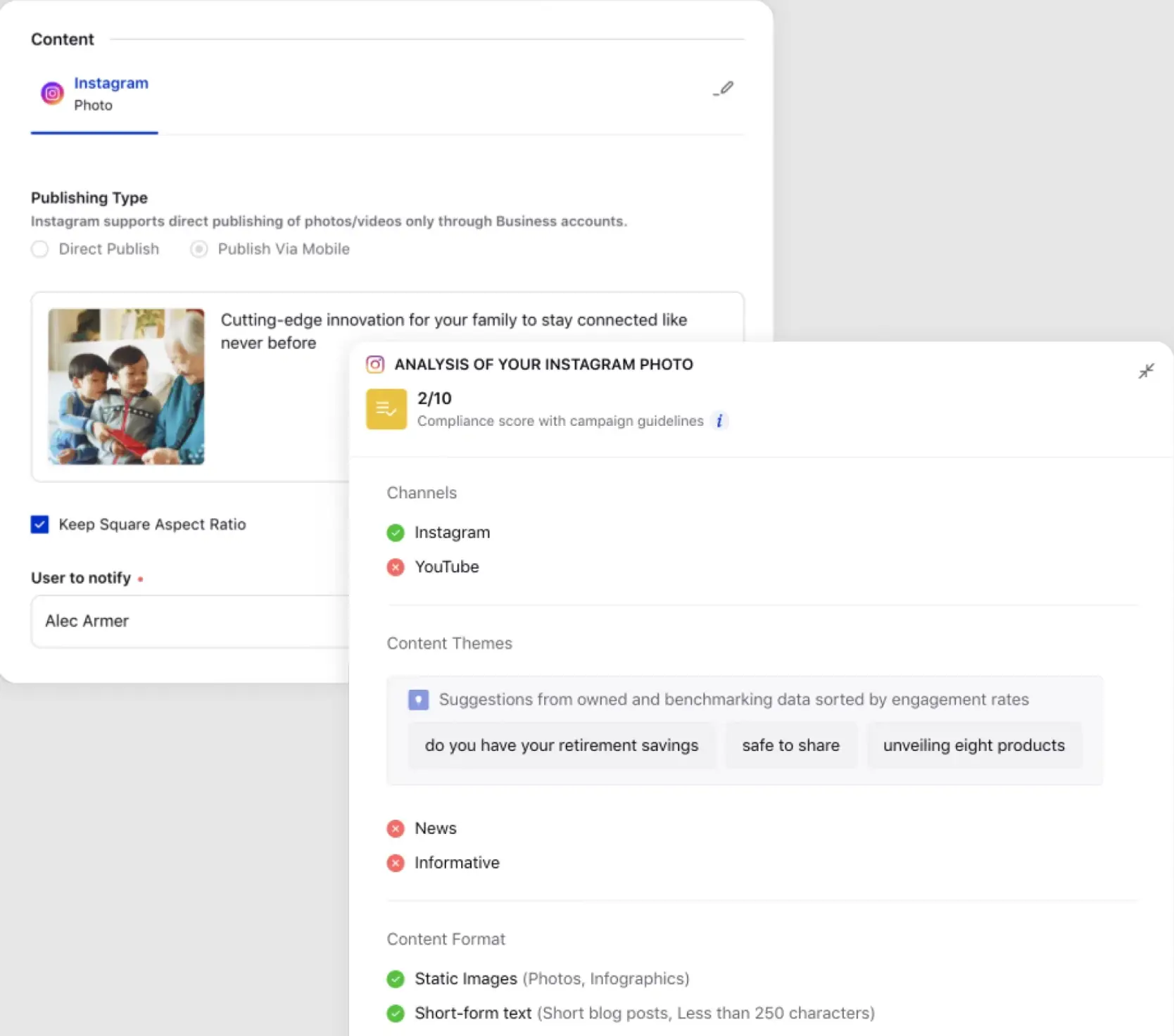 Sprinklr's AI-powered Smart Compliance for Marketing.