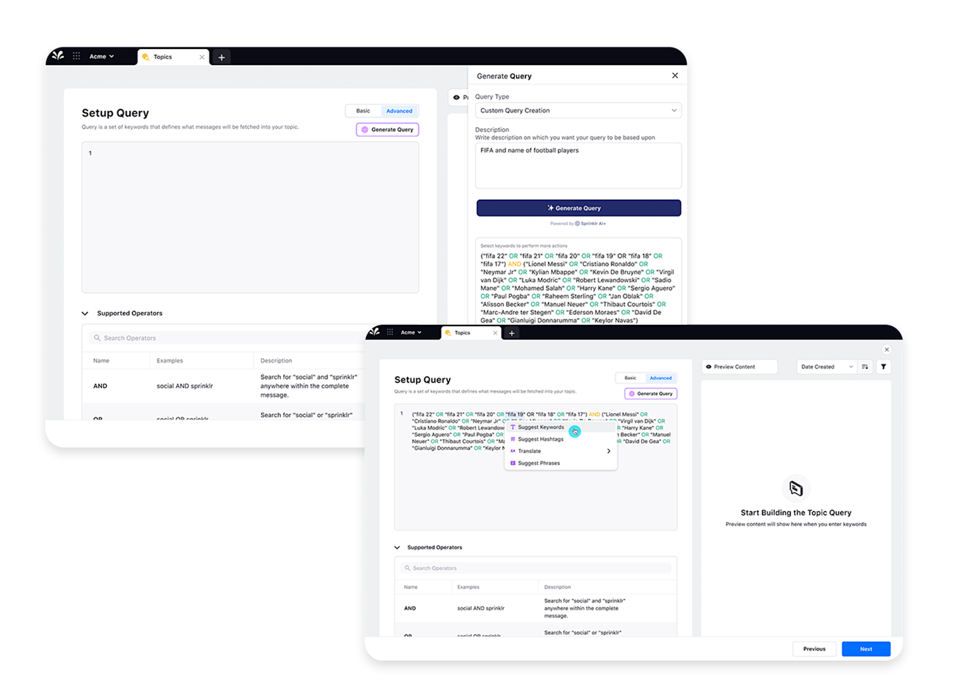 Spring Keywords 18.5 Spring '23 Release | Sprinklr