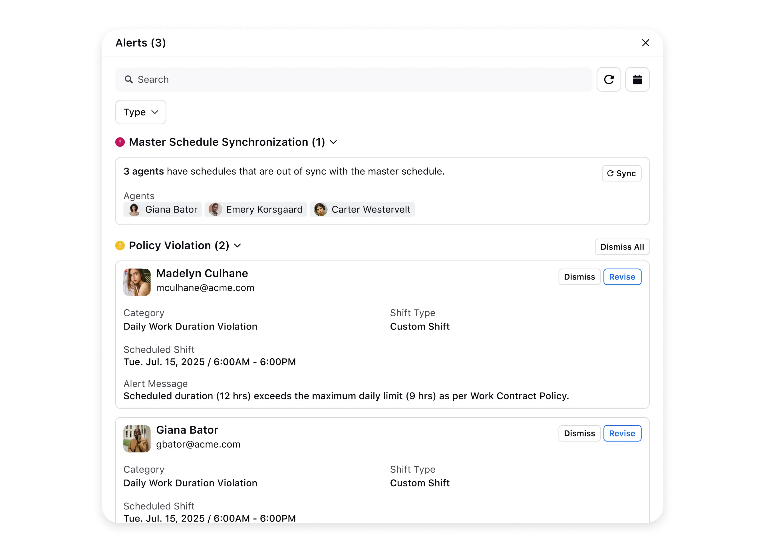 Overcome scheduling constraints