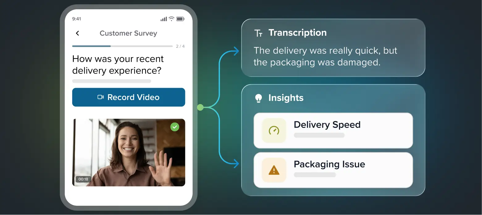 Let customers share feedback through video