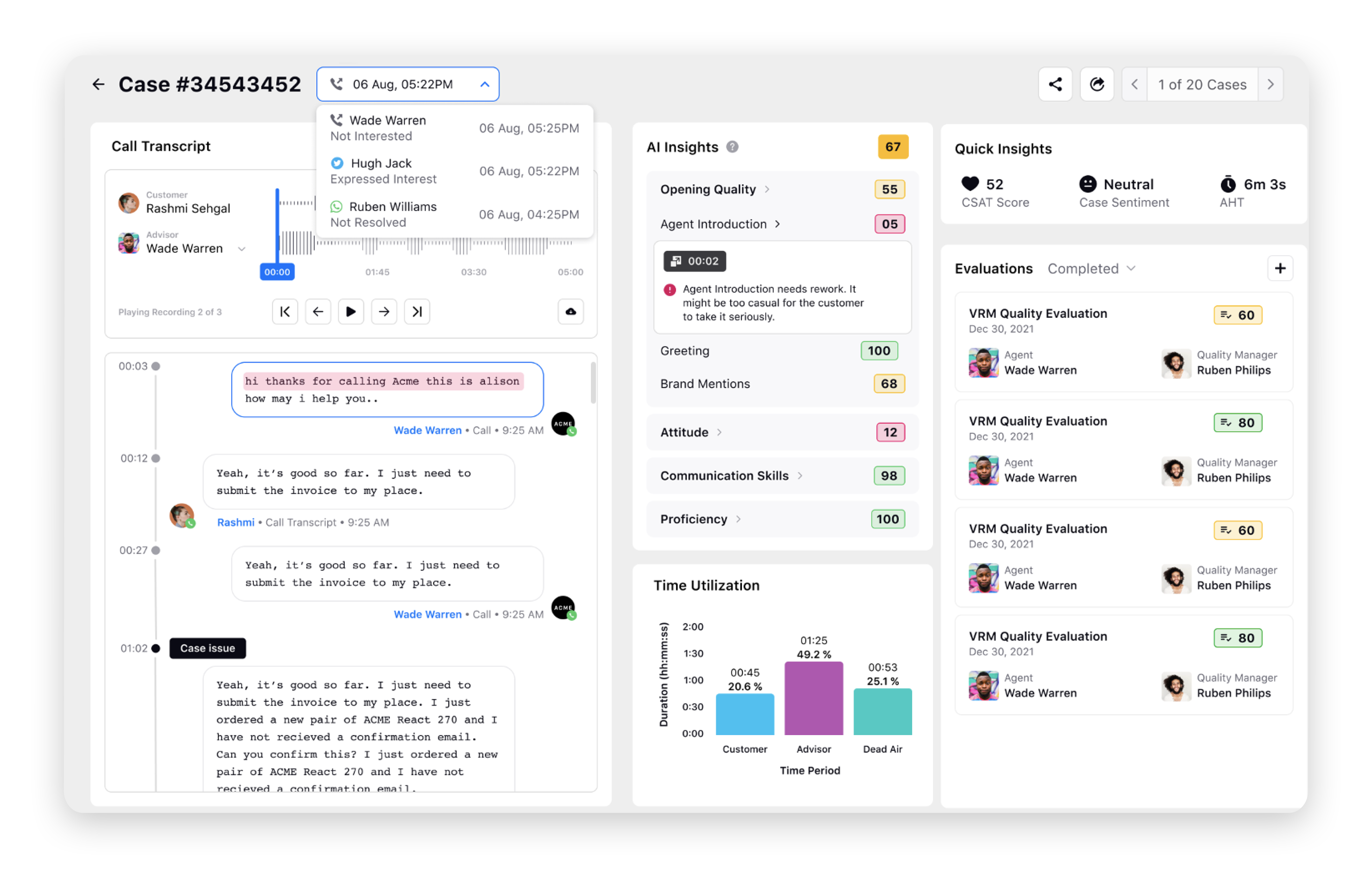Actionable AI Insights on Quality Management