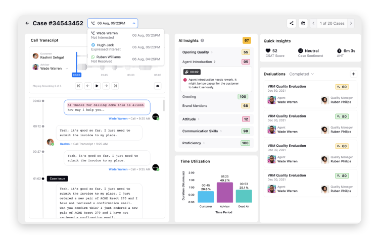 Actionable AI Insights on Quality Management