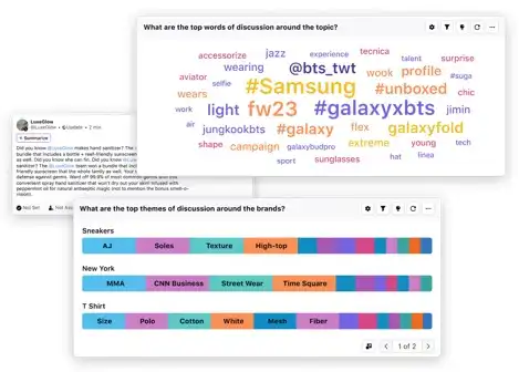 Sprinklr social listening dashboard