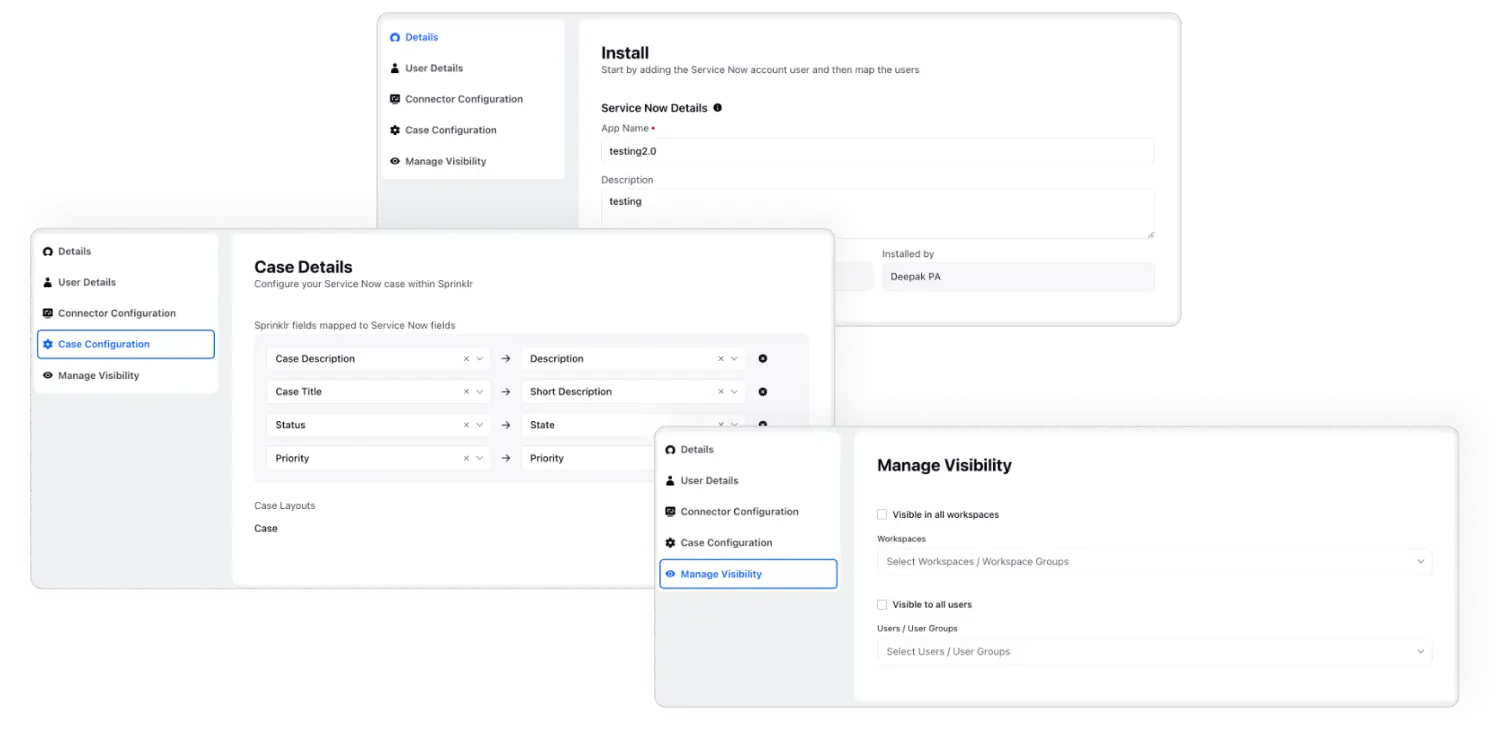 Self-Service Setup Connector for ServiceNow CRM