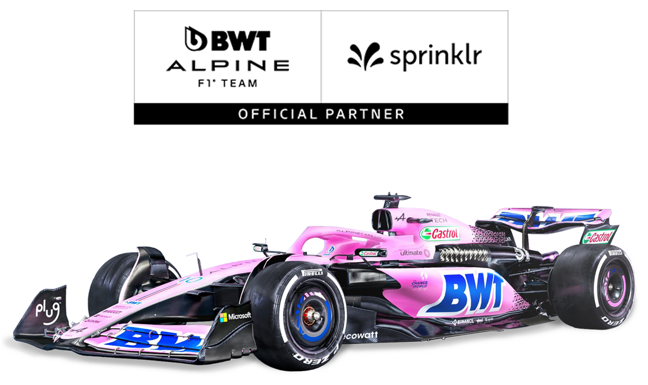 Sprinklr Formula 1 and Alpine 2023 Season