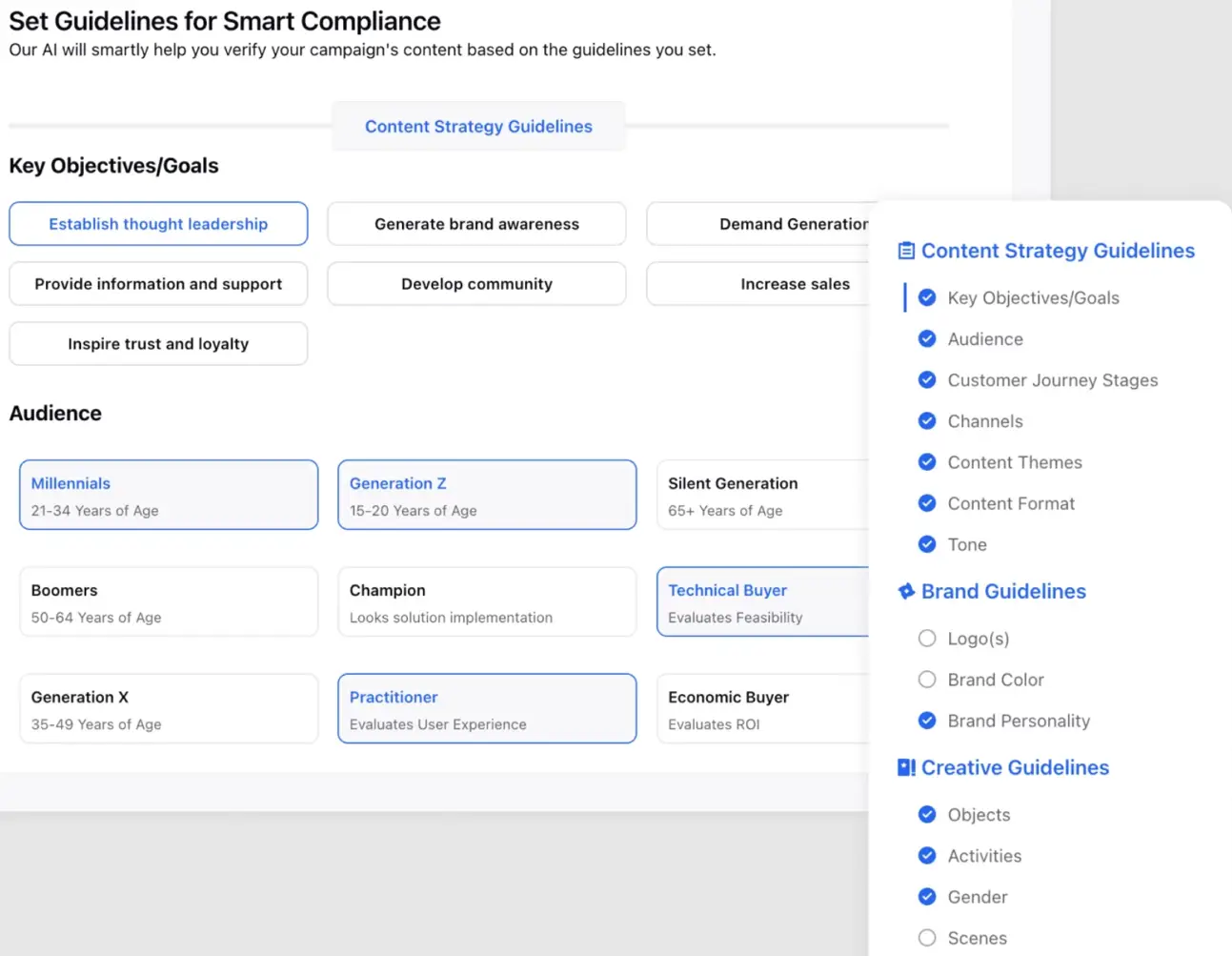 Sprinklr's in-built Smart Compliance feature.