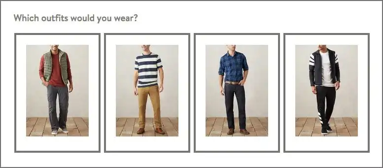 Sitch Fix collecting style preferences from users through a survey