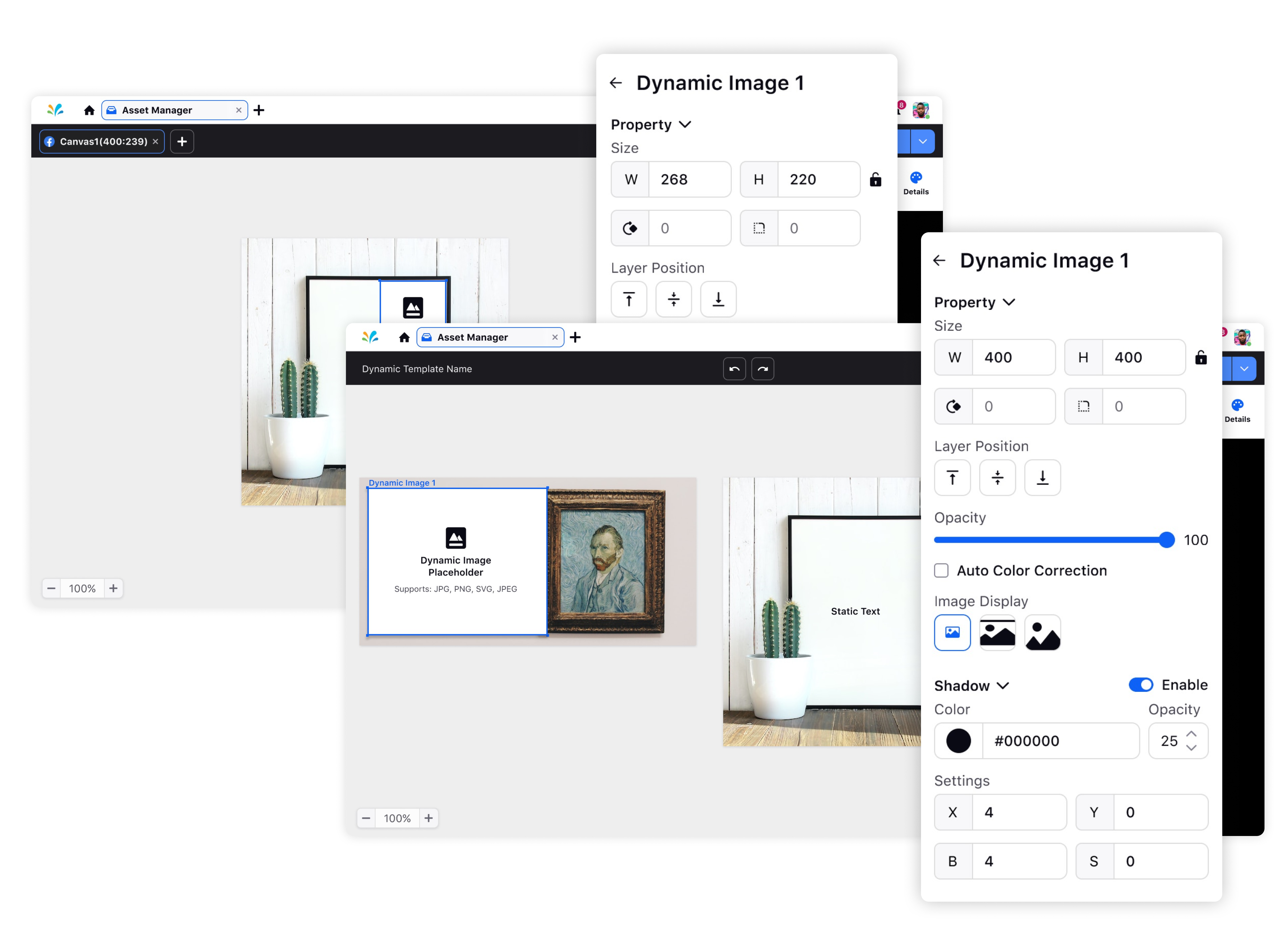 AI Based Dynamic Image Templates 1@3x