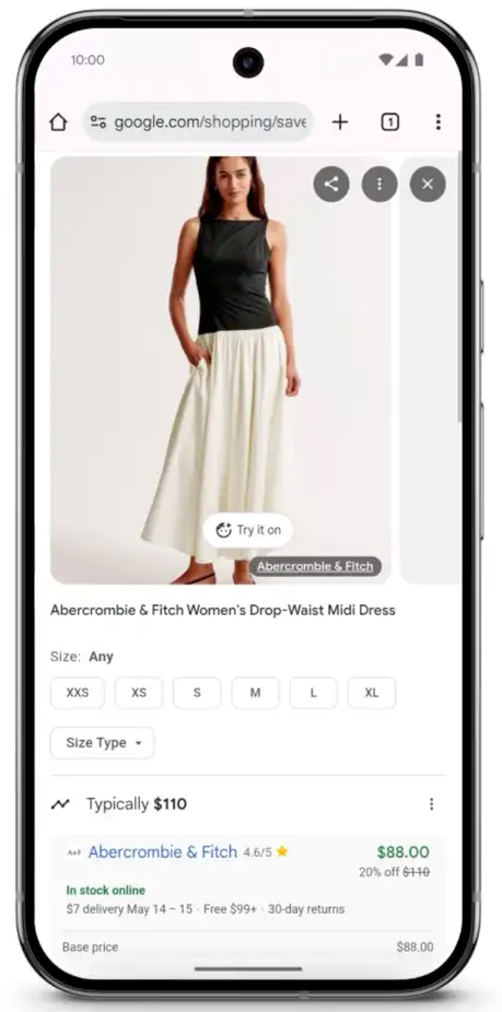 Google's AI virtual try-on feature turning online shopping immersive