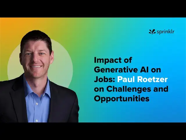 What GenAI did to jobs: Paul Roetzer on GenAI's challenges and opportunities