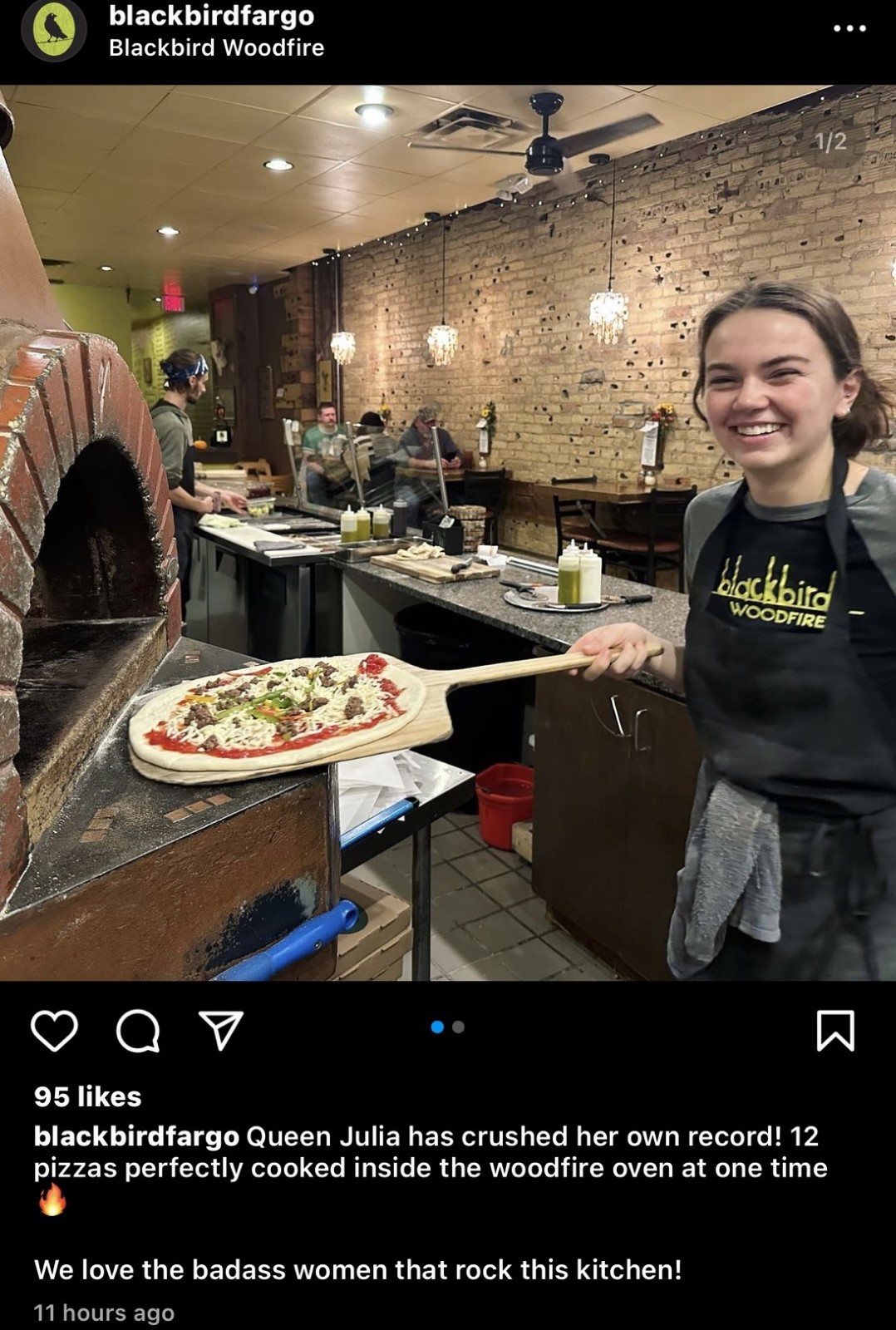 An image that shows behind-the-scenes of a Pizza bakery