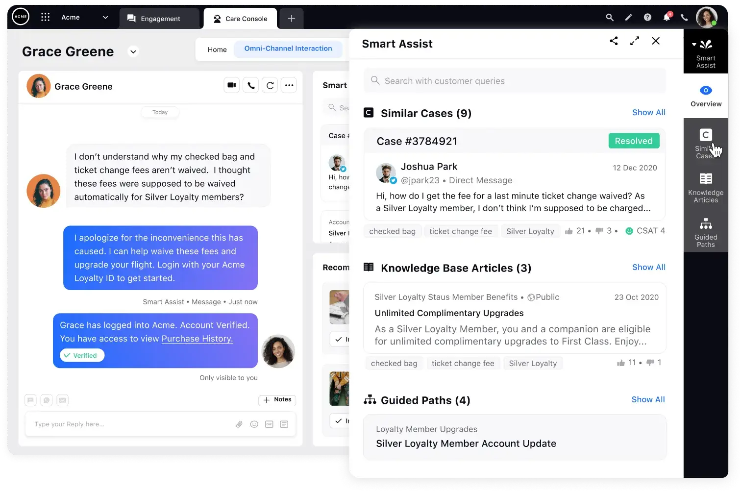 Sprinklr's Unified Agent Desktop