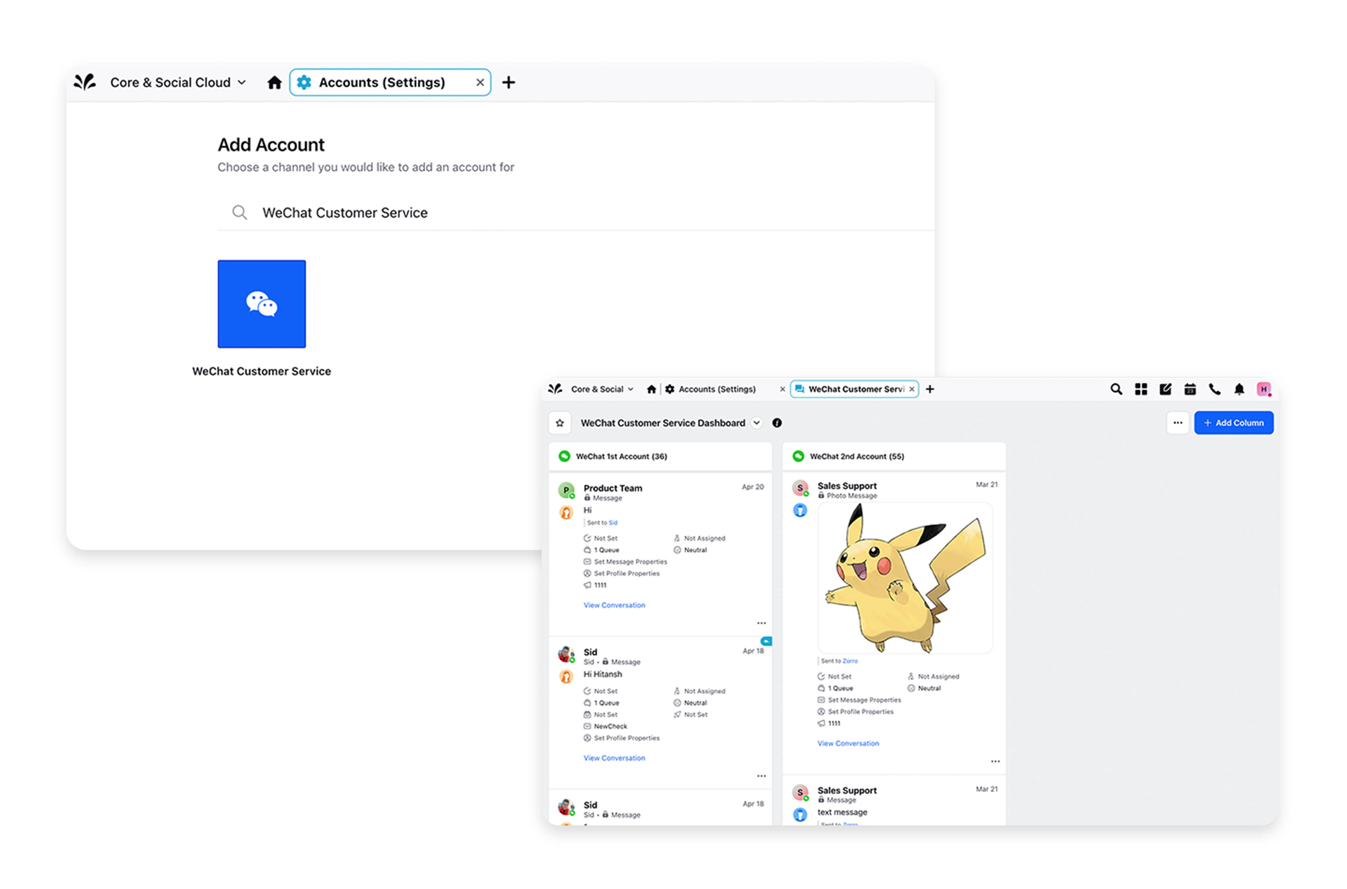 Unified API for WeChat Customer Service Platform@3x