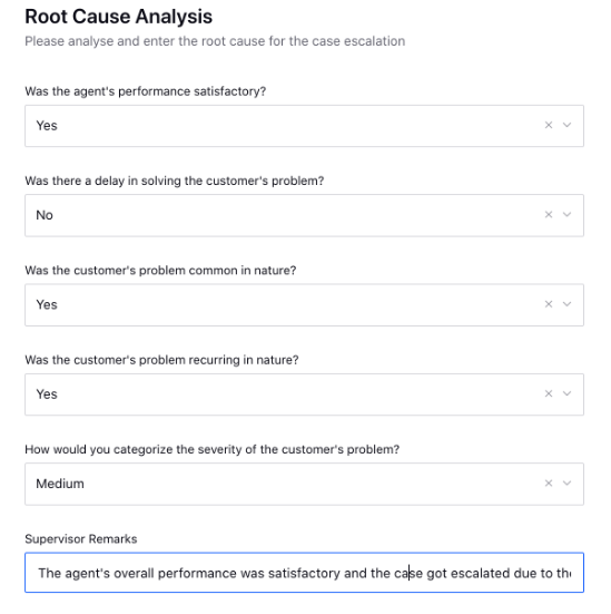 Root cause analysis in survey results with Sprinklr