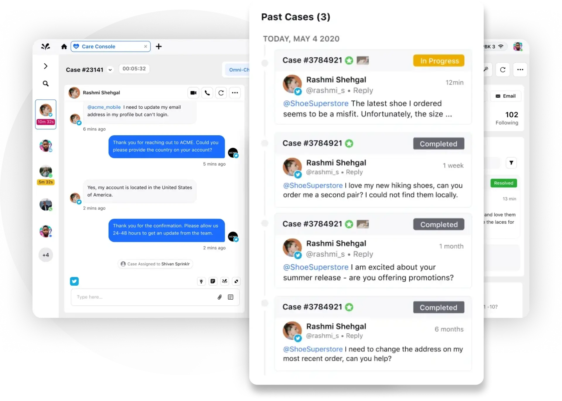 Contextual recommendations to agen ts during live call with Sprinklr Service