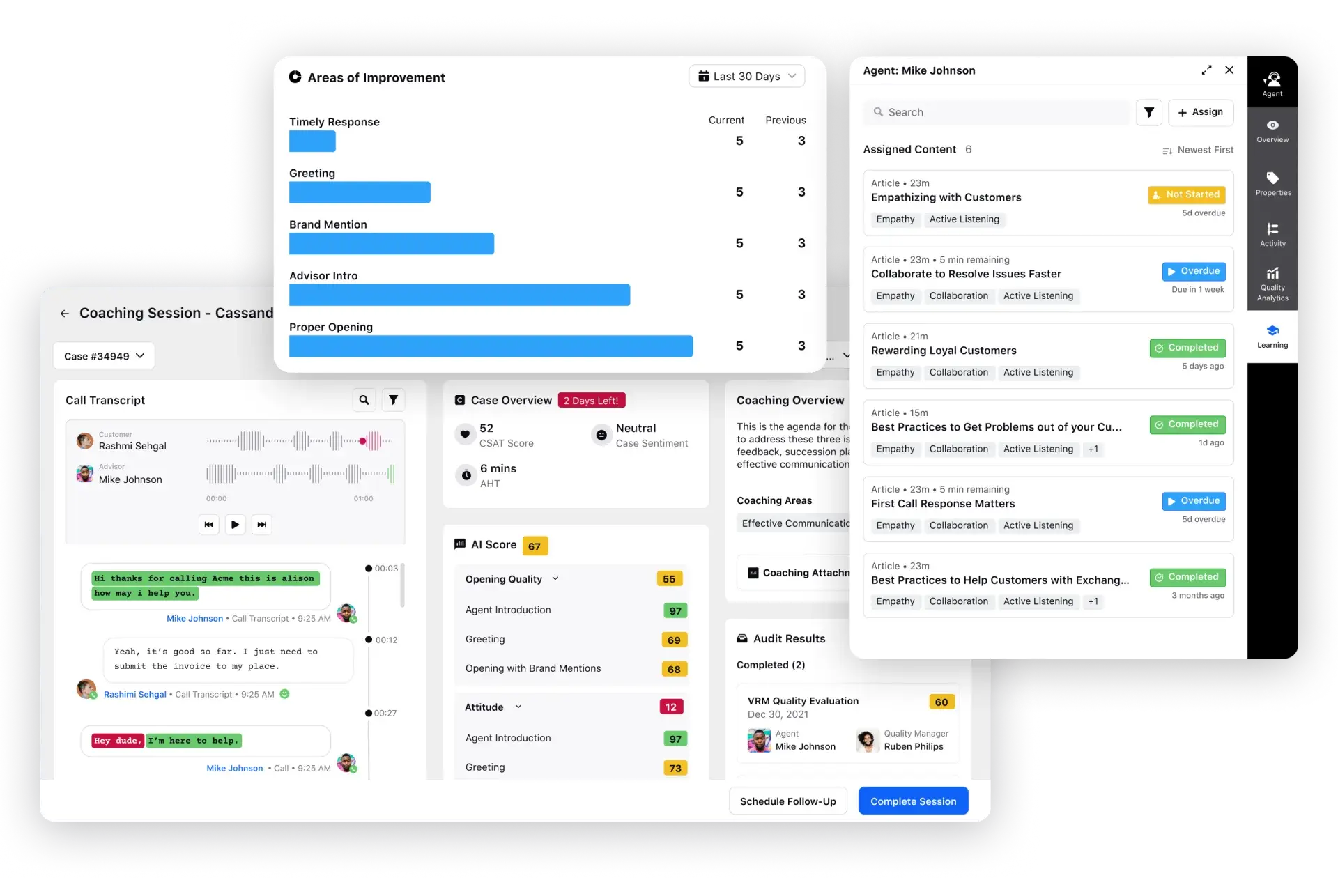 Agent performance monitoring with Sprinklr Service