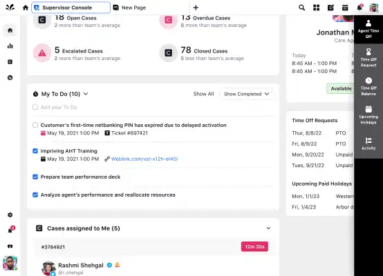 Streamline time-off requests and approvals 